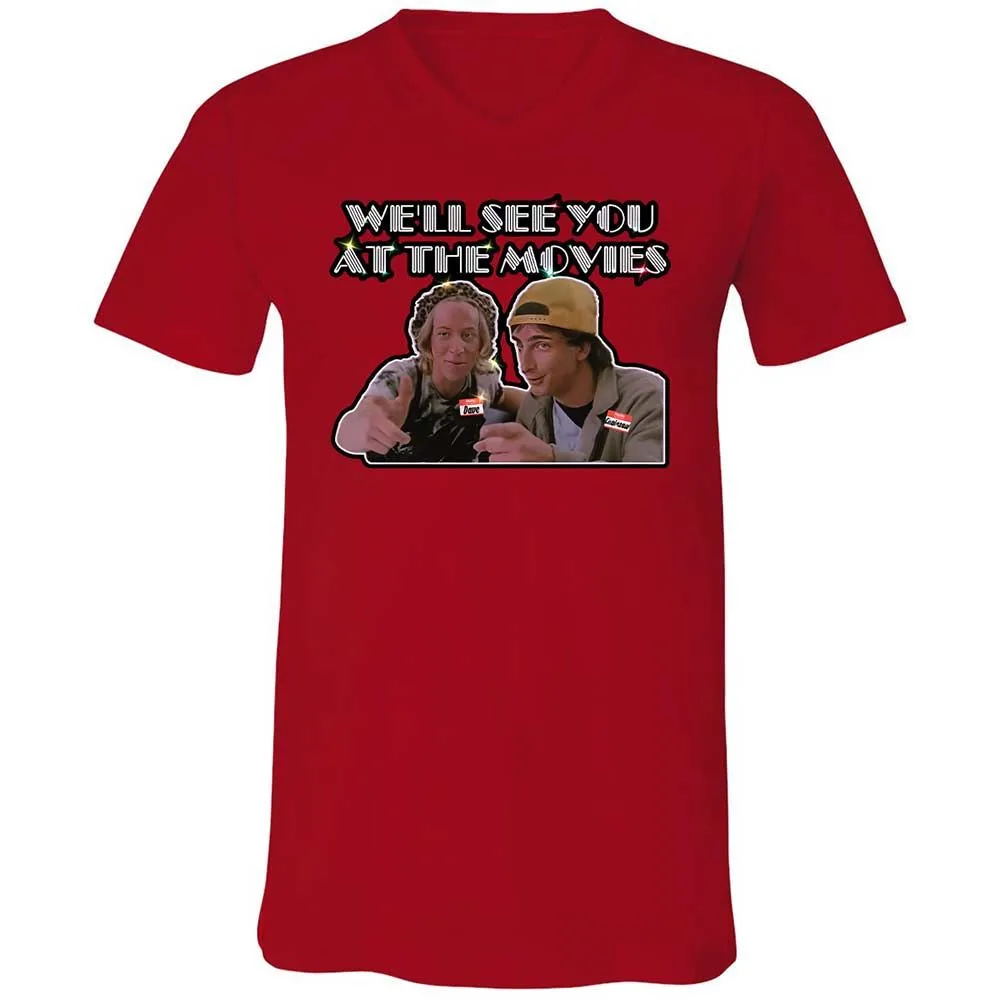 Unisex V-Neck T-Shirt - NZAJ9W88 - Red - 6