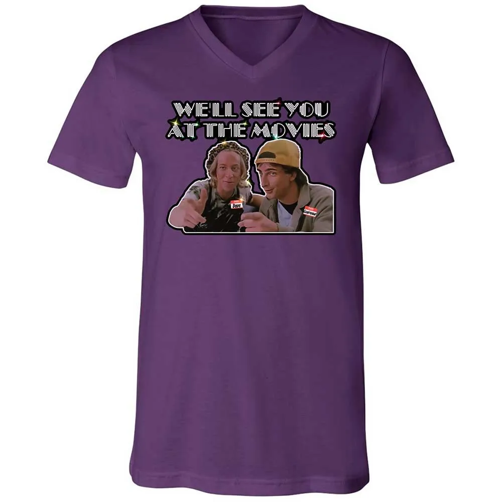 Unisex V-Neck T-Shirt - NZAJ9W88 - Team Purple - 10