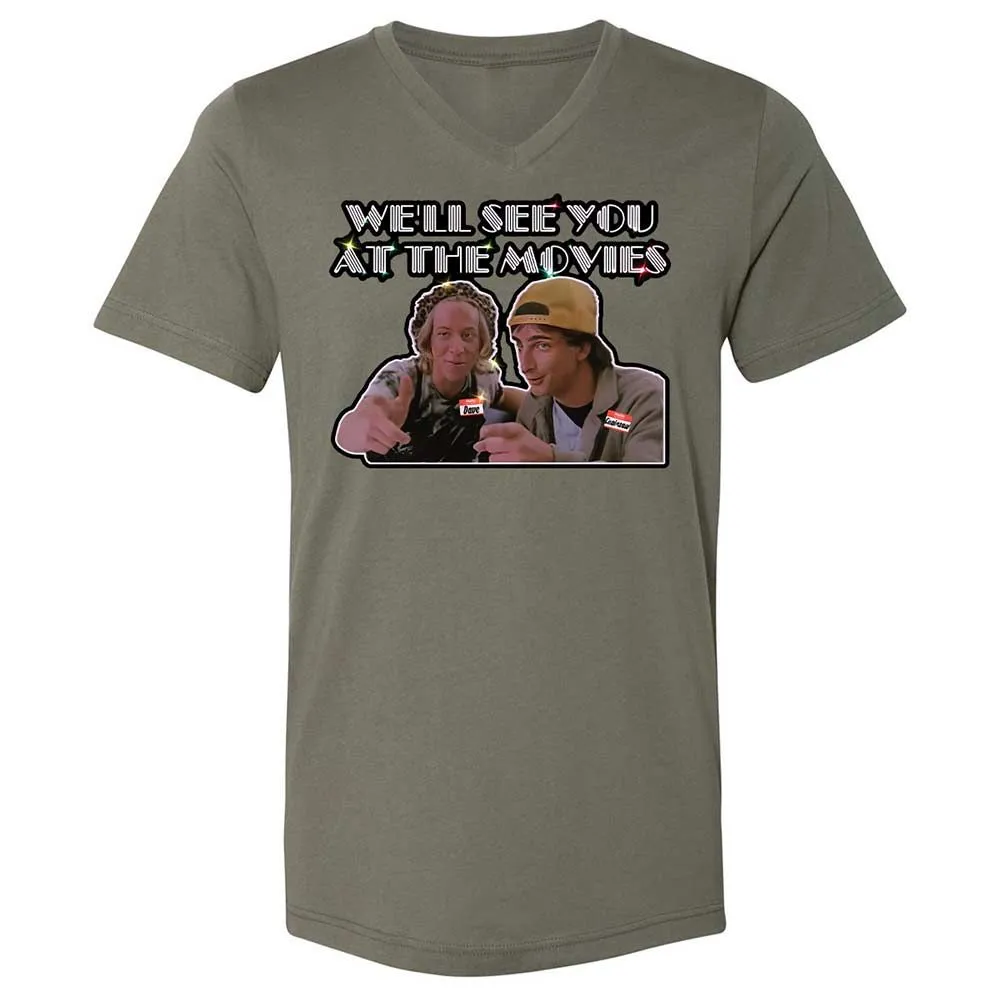 Unisex V-Neck T-Shirt - NZAJ9W88 - Military Green - 11