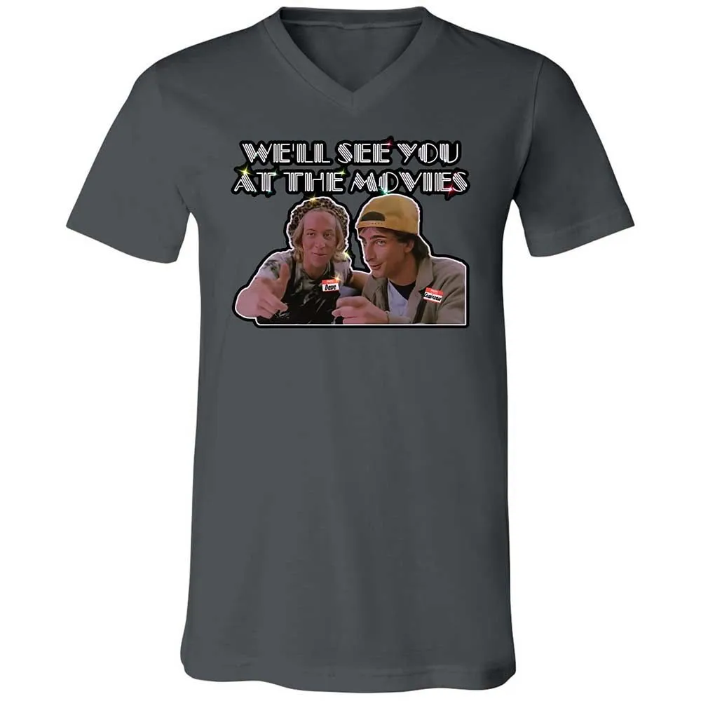 Unisex V-Neck T-Shirt - NZAJ9W88 - Asphalt - 13