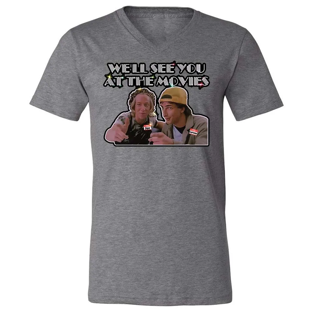 Unisex V-Neck T-Shirt - NZAJ9W88 - Deep Heather - 14