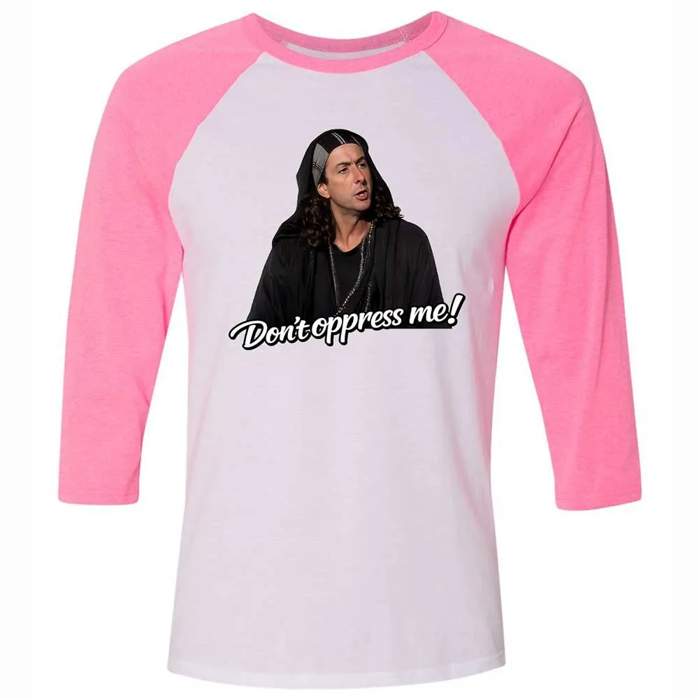 Unisex 3/4 Baseball Tee - EQFU1XTX - White/Neon Pink - 12