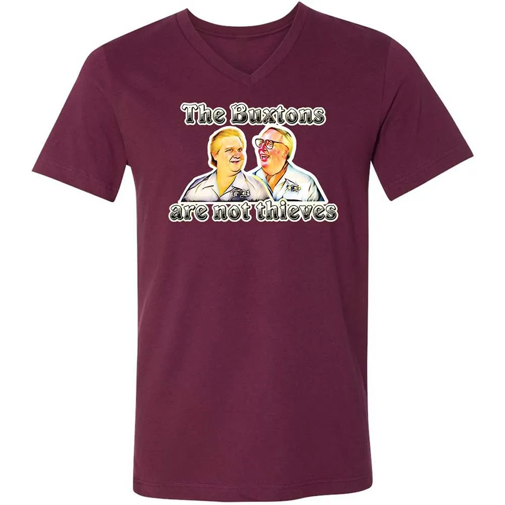 Unisex V-Neck T-Shirt - Z3MKLD1D - Maroon - 8