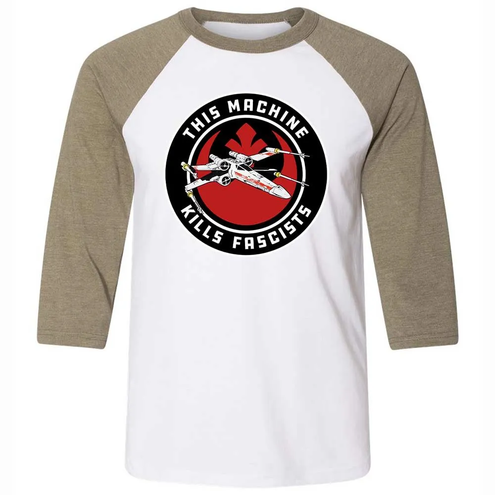 This Machine Kills Fascists - White/Heather Olive - 4