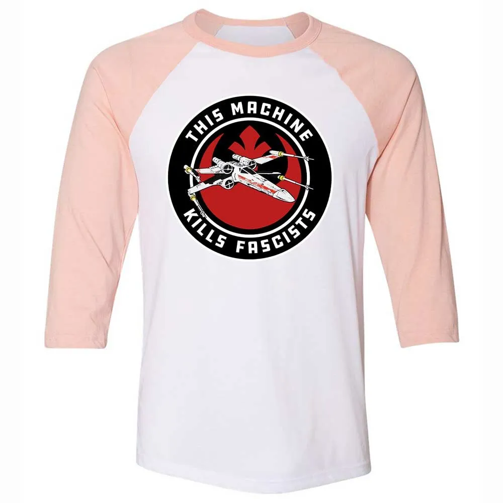 This Machine Kills Fascists - White/Heather Peach - 5