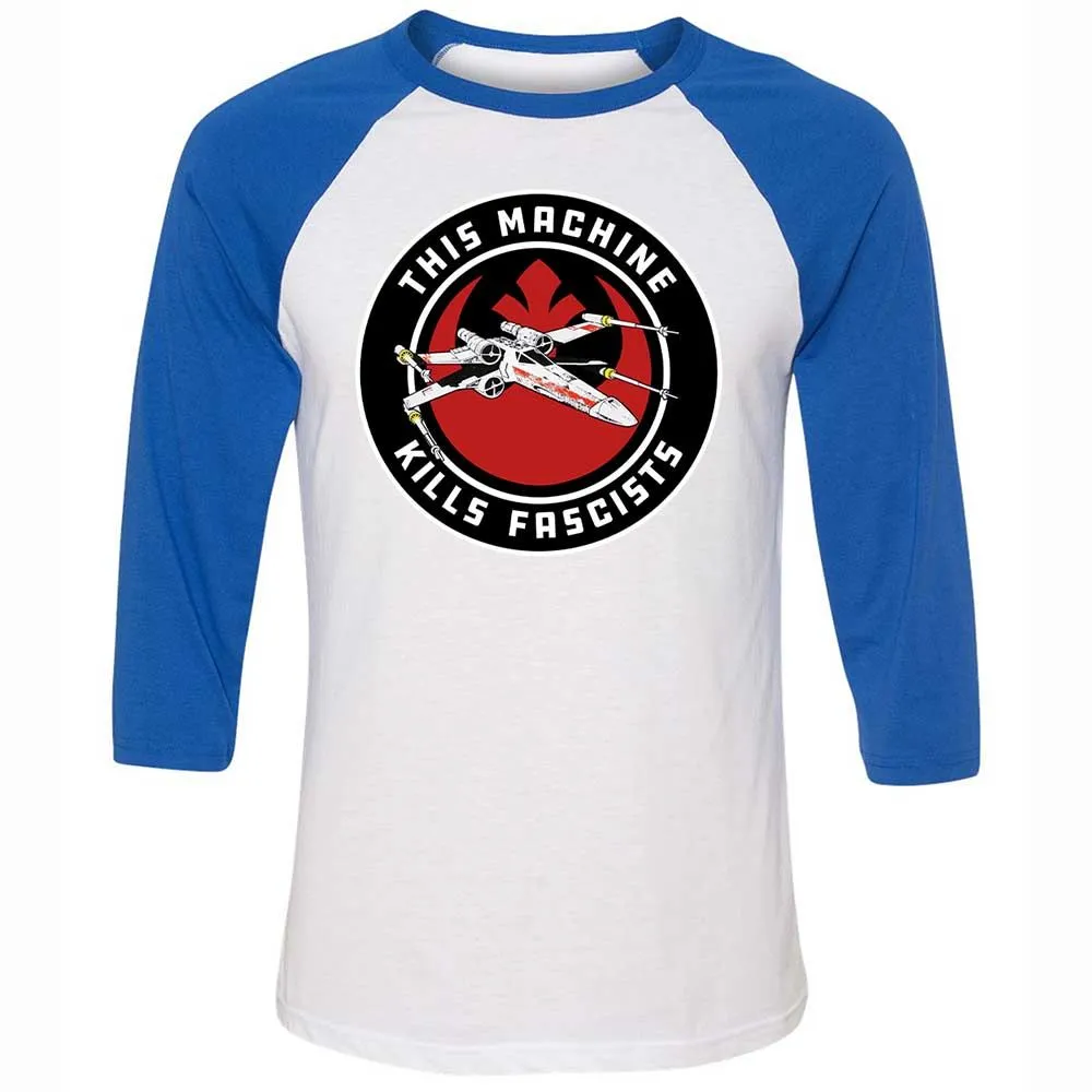 This Machine Kills Fascists - White/True Royal - 10