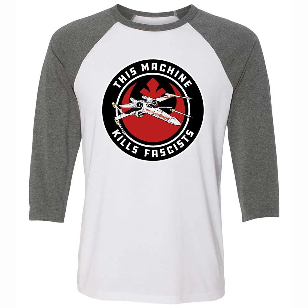 This Machine Kills Fascists - White/Deep Heather - 11
