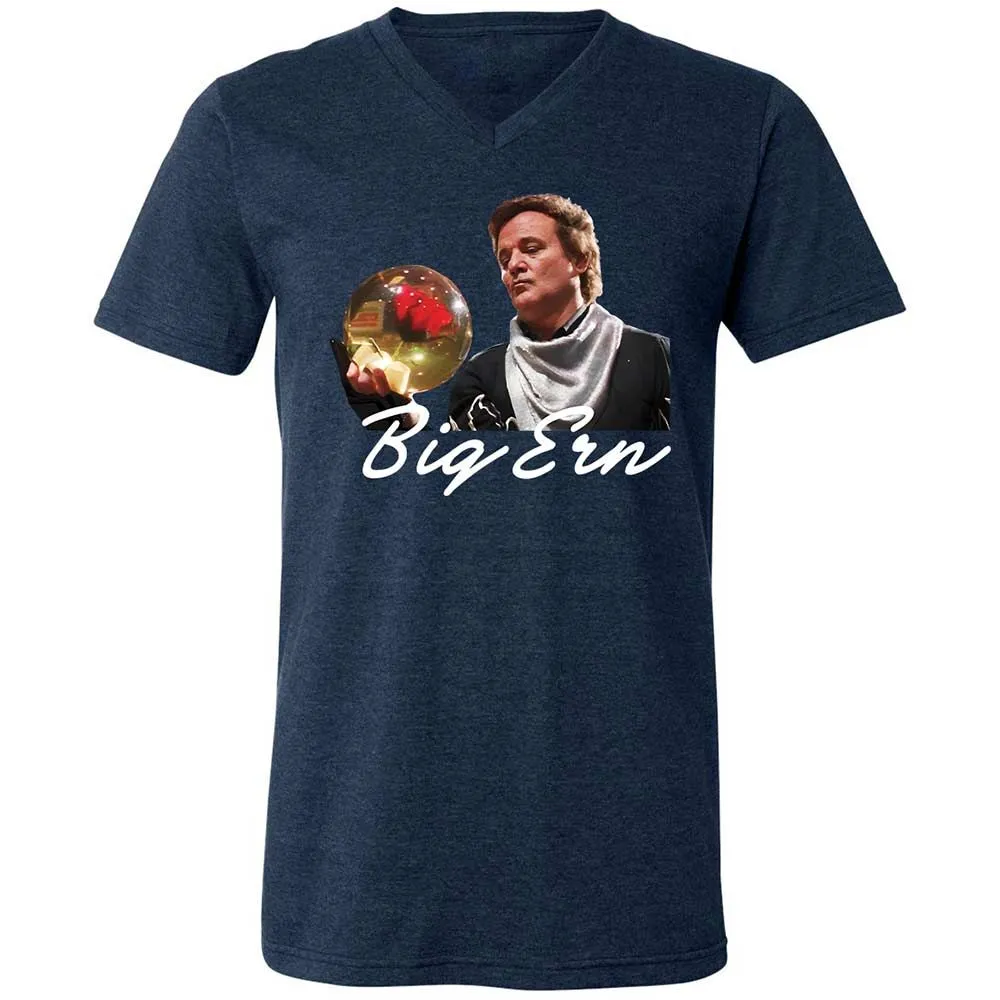Unisex V-Neck T-Shirt - EQT88DU8 - Heather Navy - 3