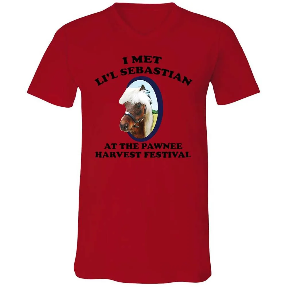Unisex V-Neck T-Shirt - 8Z1V2HKT - Red - 5