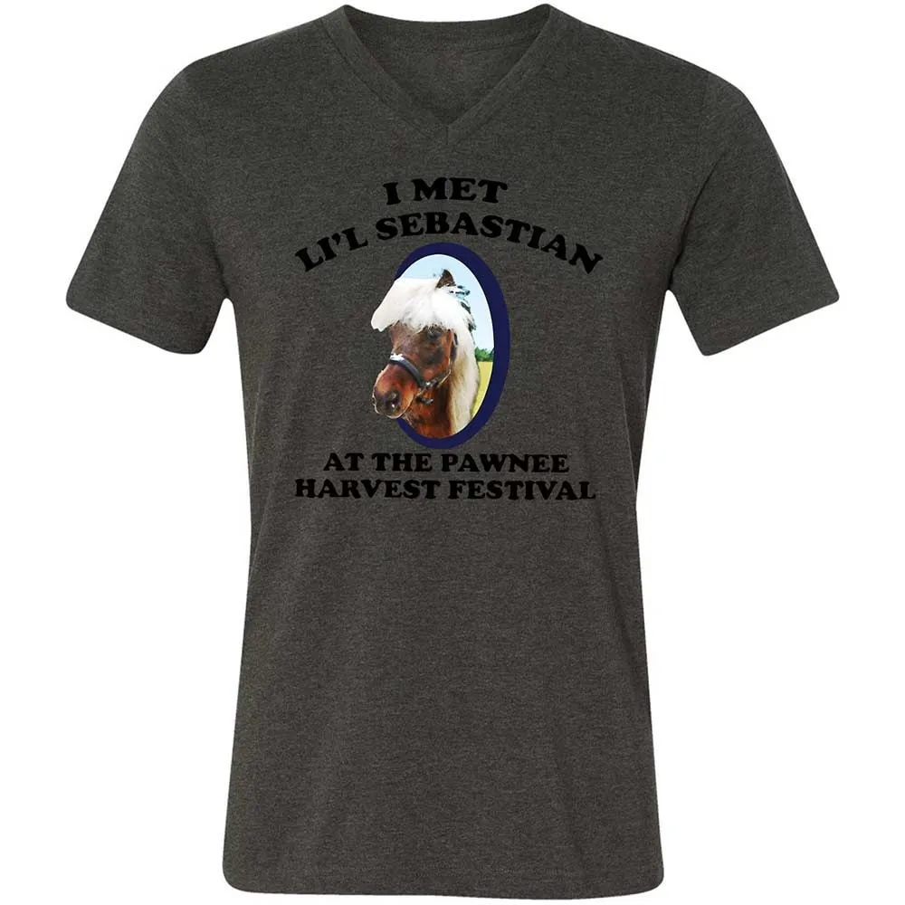 Unisex V-Neck T-Shirt - 8Z1V2HKT - Dark Grey Heather - 8