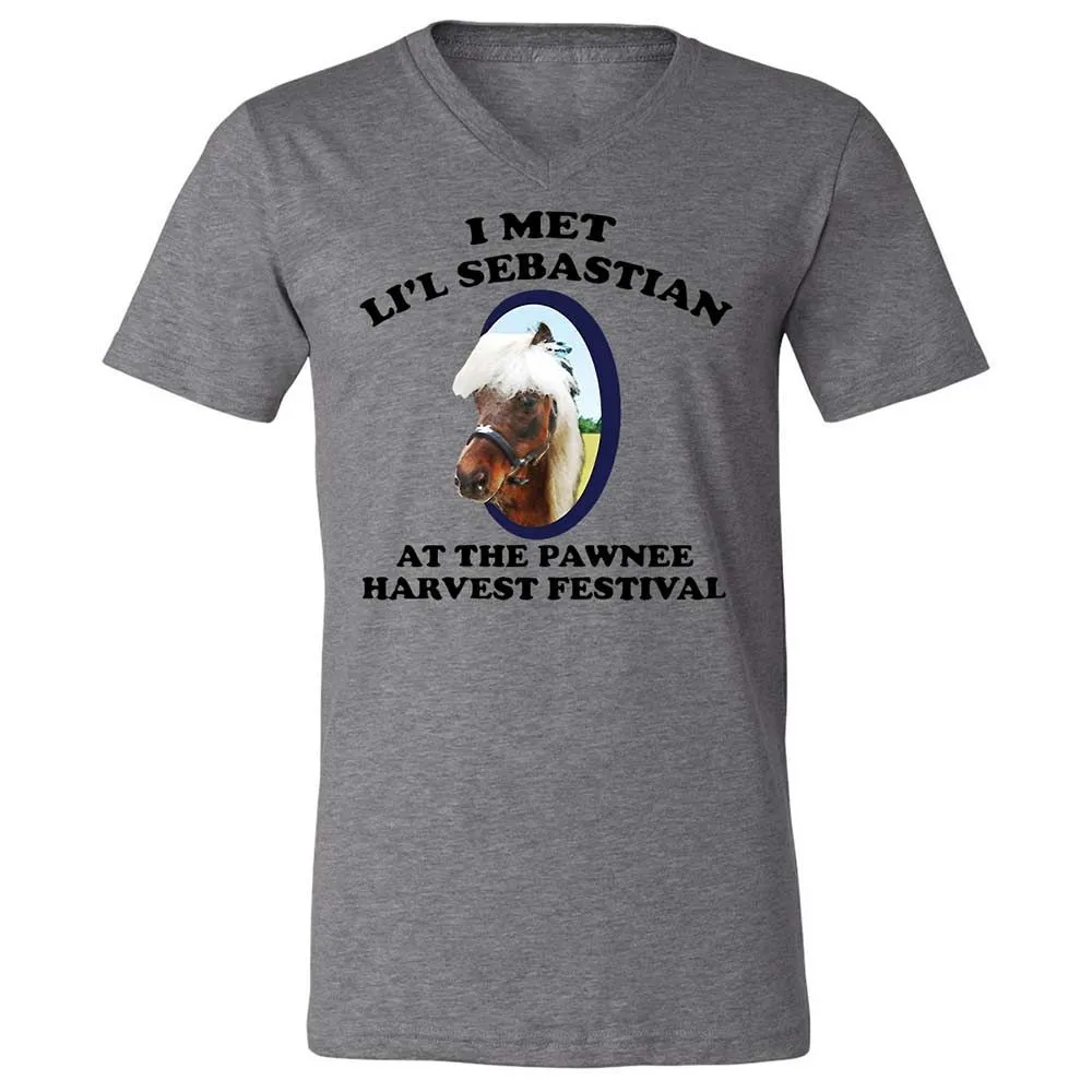 Unisex V-Neck T-Shirt - 8Z1V2HKT - Deep Heather - 9