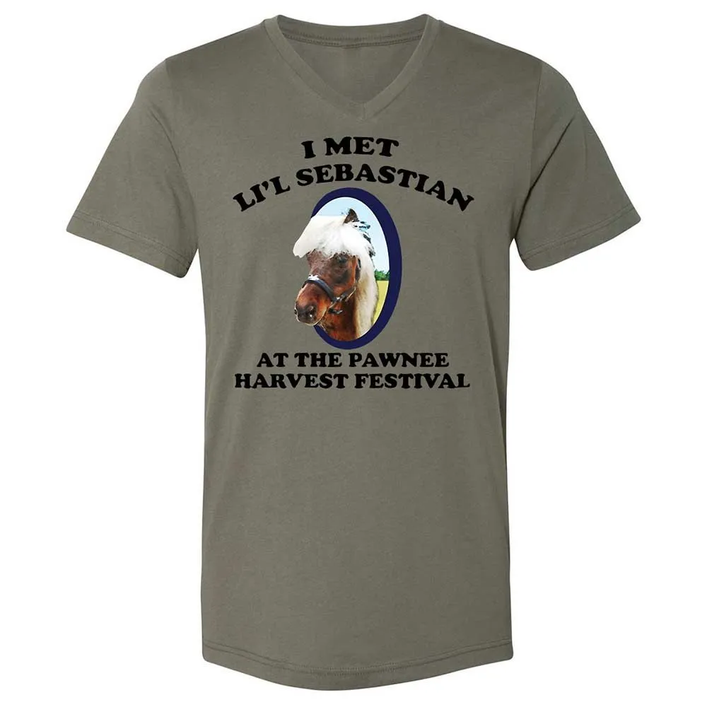 Unisex V-Neck T-Shirt - 8Z1V2HKT - Military Green - 15