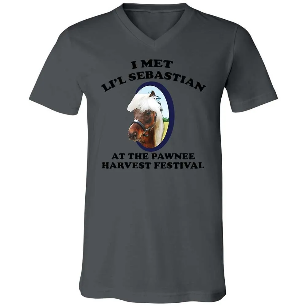 Unisex V-Neck T-Shirt - 8Z1V2HKT - Asphalt - 16