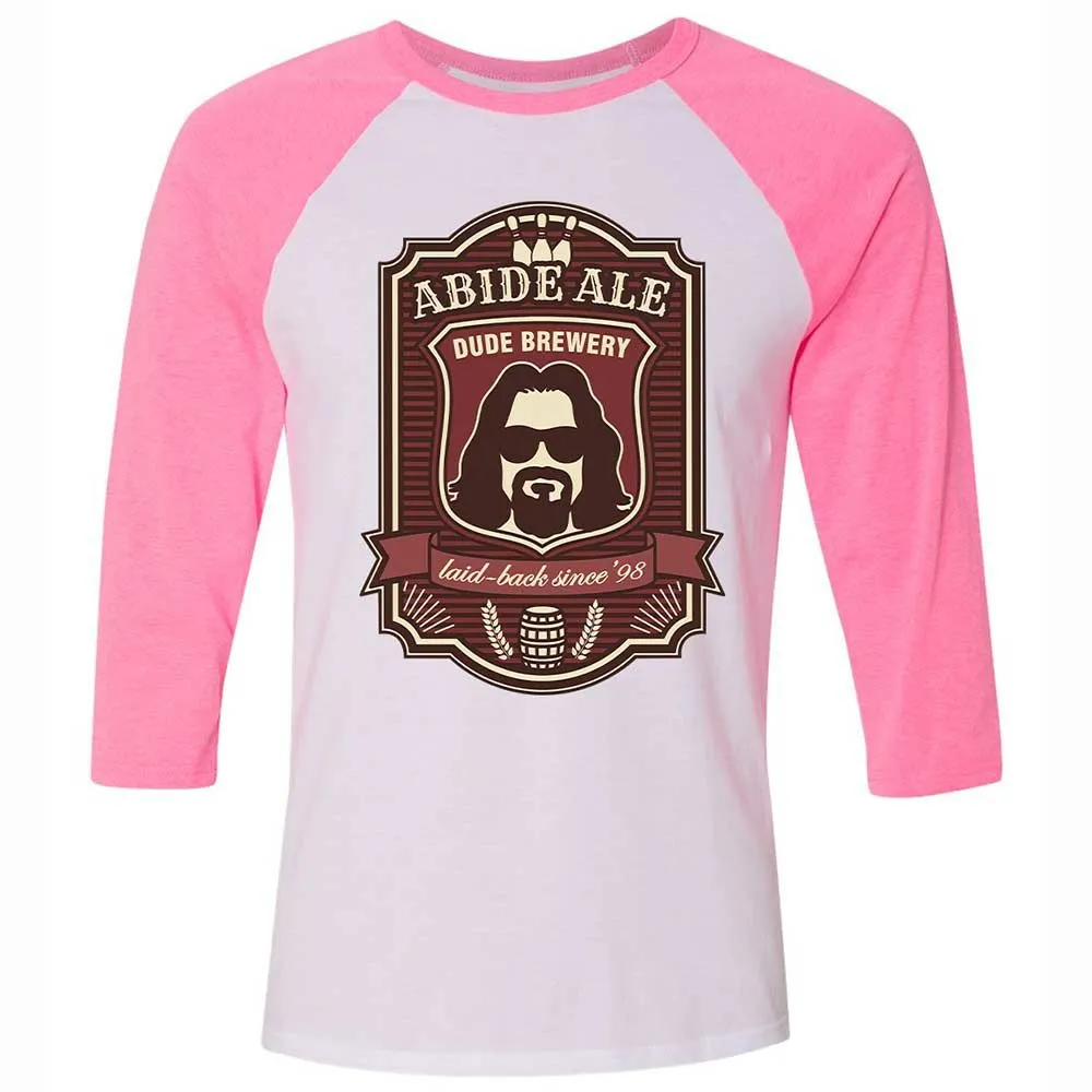 Unisex 3/4 Baseball Tee - P42ZMQ5L - White/Neon Pink - 12