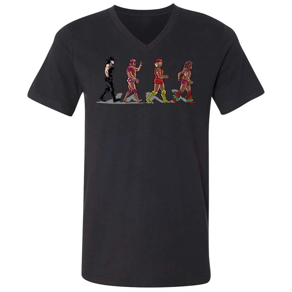 Unisex V-Neck T-Shirt - K9SA8NGQ - Black - 11