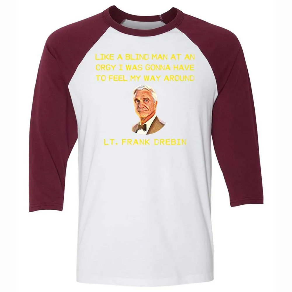 Unisex 3/4 Baseball Tee - HPERT38W - White/Maroon - 7