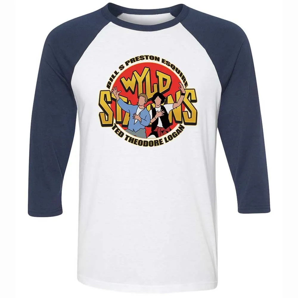 Unisex 3/4 Baseball Tee - X9GCH271 - White/Navy - 8