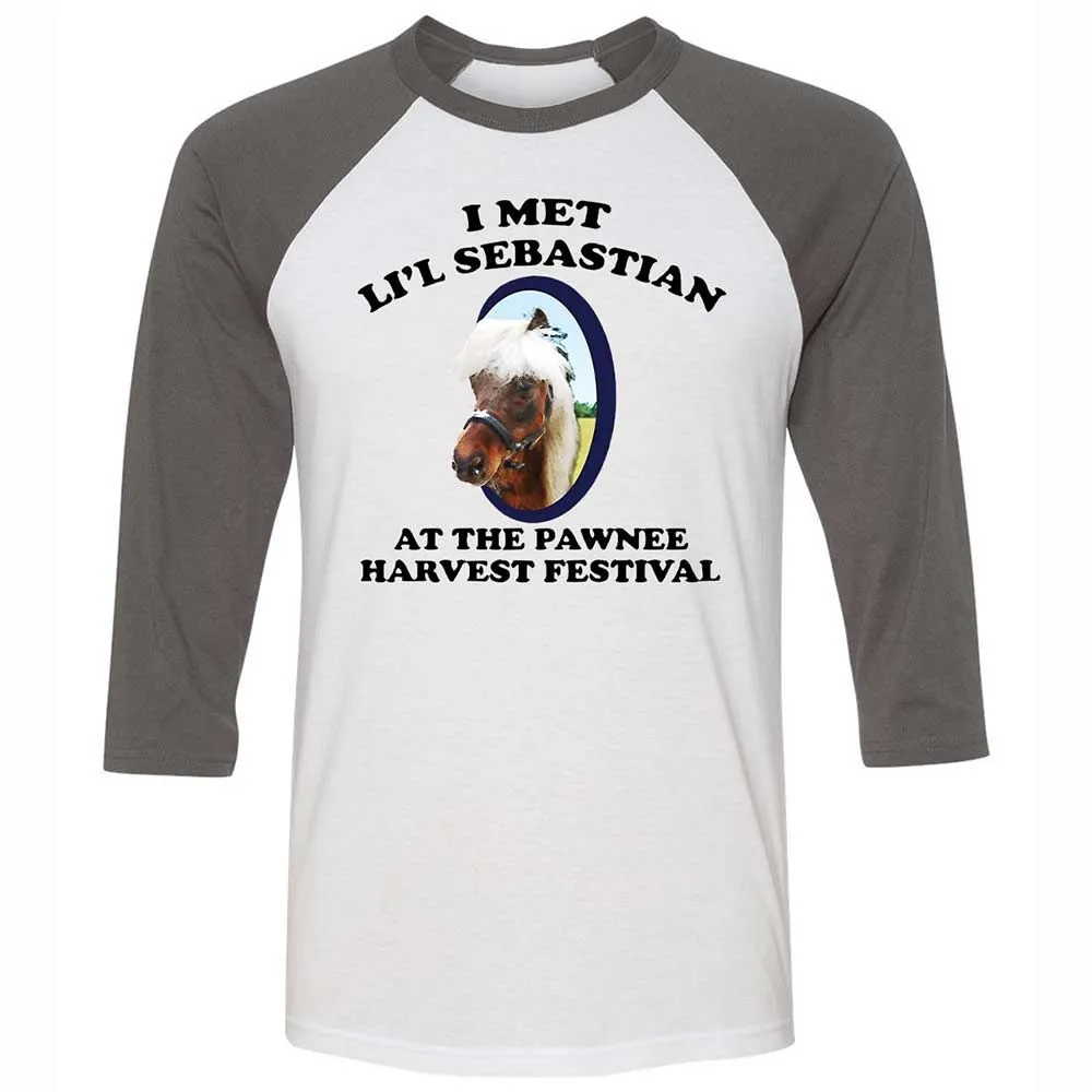 Unisex 3/4 Baseball Tee - H2J1LC2W - White/Asphalt - 2
