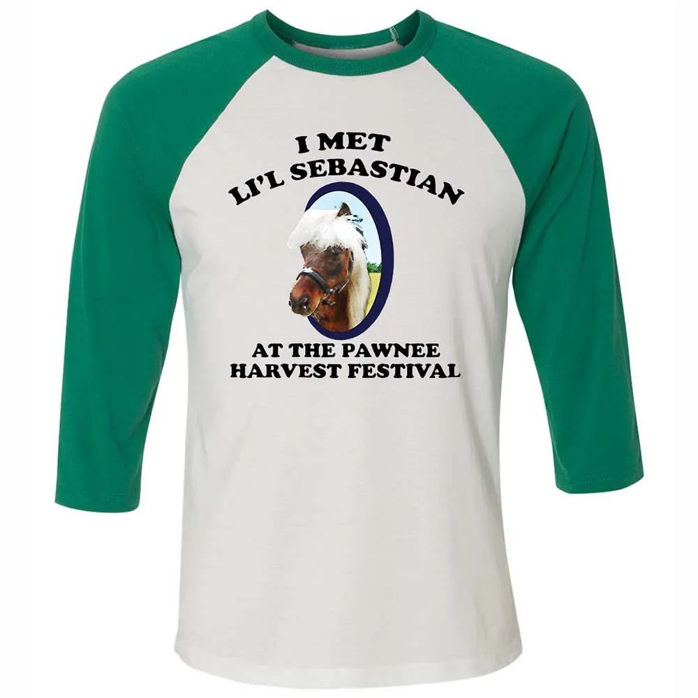 Unisex 3/4 Baseball Tee - H2J1LC2W - White/Kelly - 6