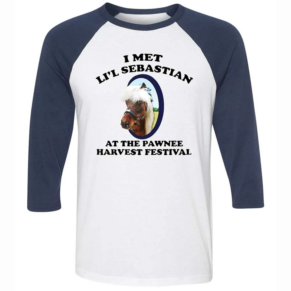 Unisex 3/4 Baseball Tee - H2J1LC2W - White/Navy - 8