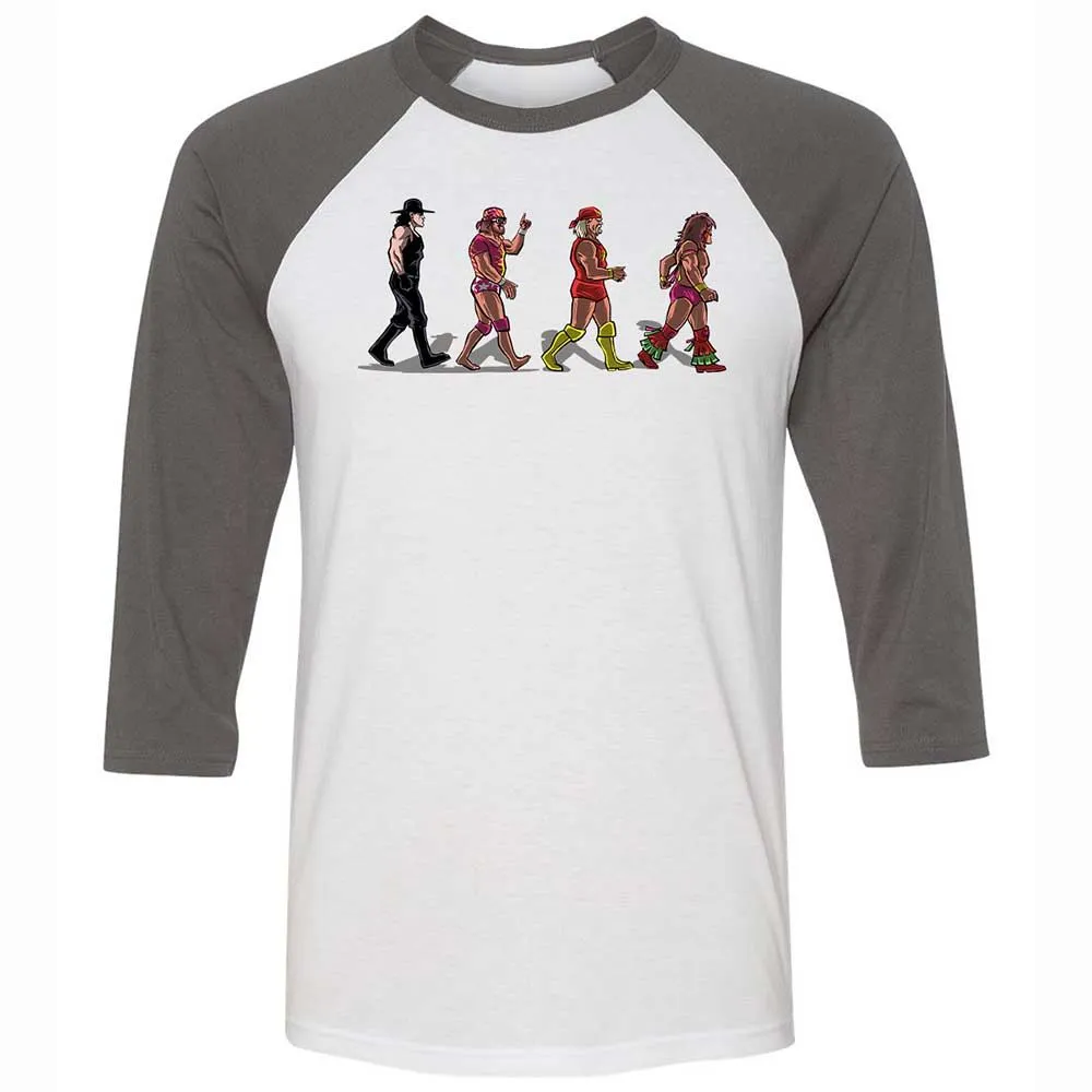 Unisex 3/4 Baseball Tee - KKHLNZA2 - White/Asphalt - 2