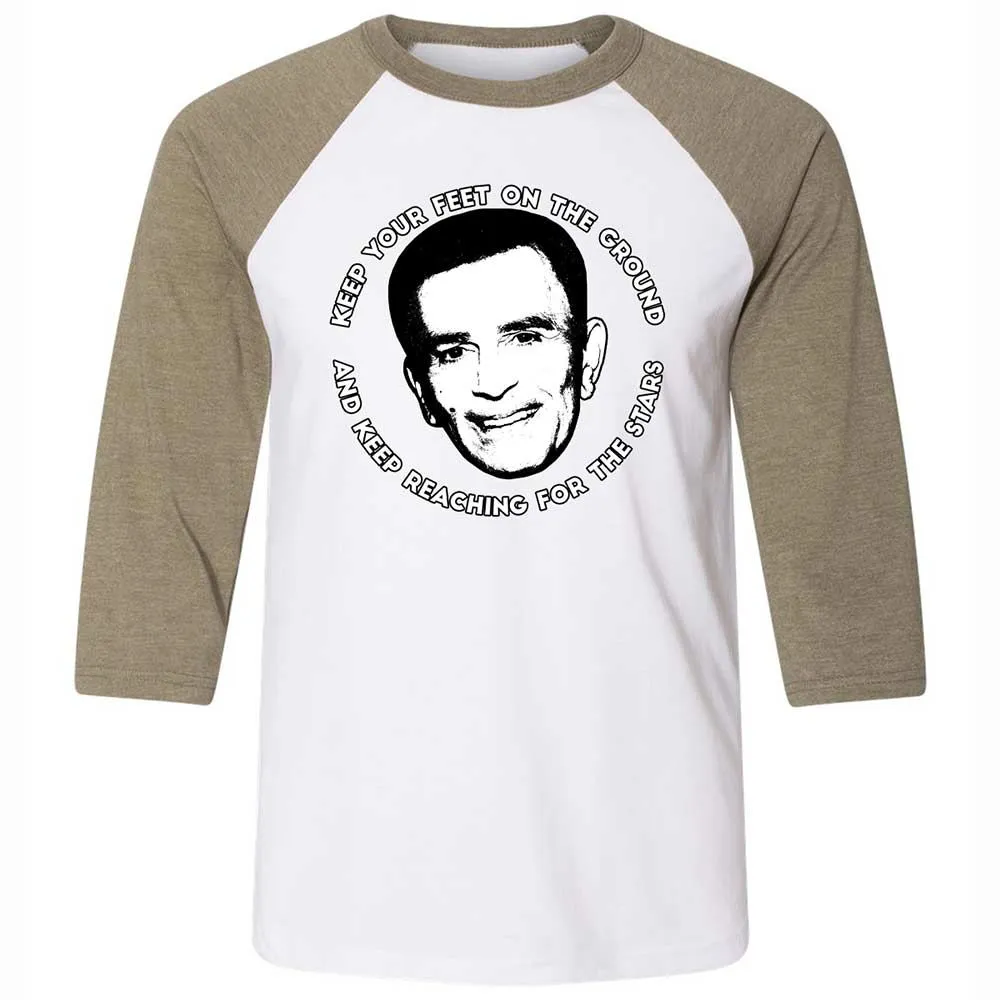 Unisex 3/4 Baseball Tee - YJPK5HY3 - White/Heather Olive - 4