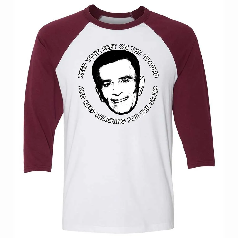 Unisex 3/4 Baseball Tee - YJPK5HY3 - White/Maroon - 7