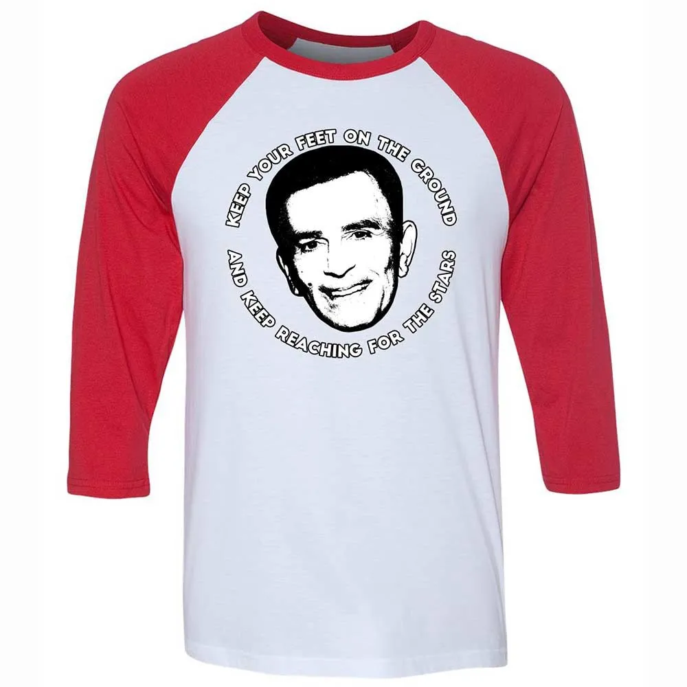 Unisex 3/4 Baseball Tee - YJPK5HY3 - White/Red - 9