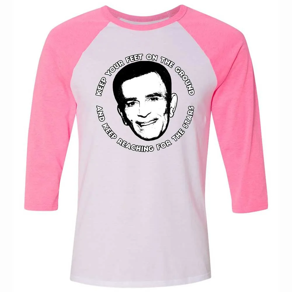 Unisex 3/4 Baseball Tee - YJPK5HY3 - White/Neon Pink - 12