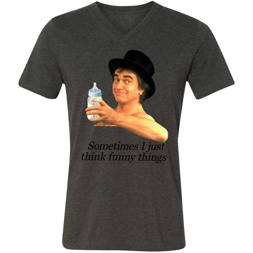 Sometimes I just think funny things - Dark Grey Heather - 8