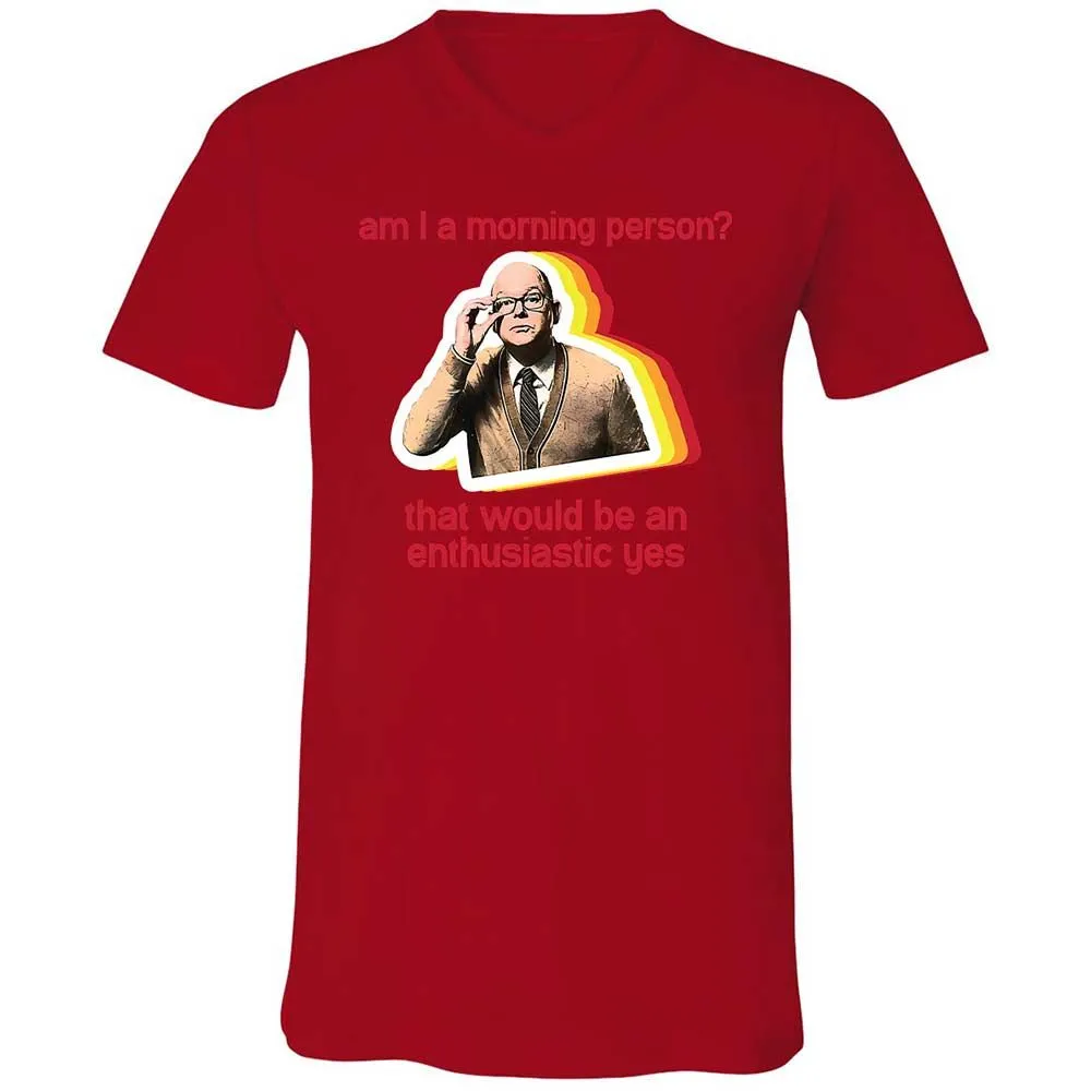 Unisex V-Neck T-Shirt - RNNHSPC7 - Red - 6