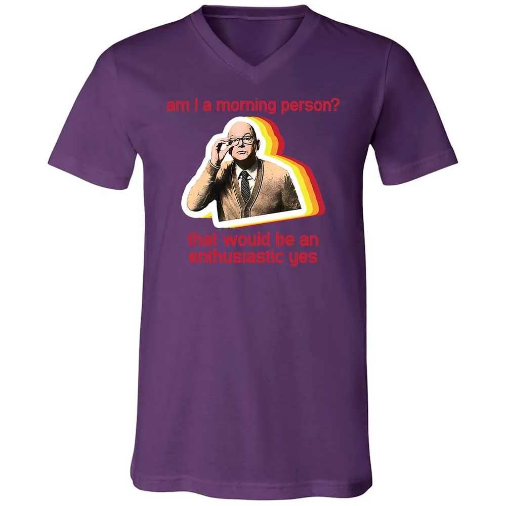 Unisex V-Neck T-Shirt - RNNHSPC7 - Team Purple - 10