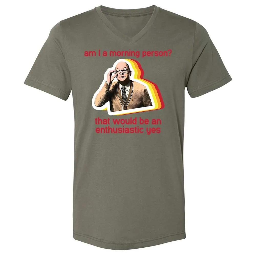 Unisex V-Neck T-Shirt - RNNHSPC7 - Military Green - 11