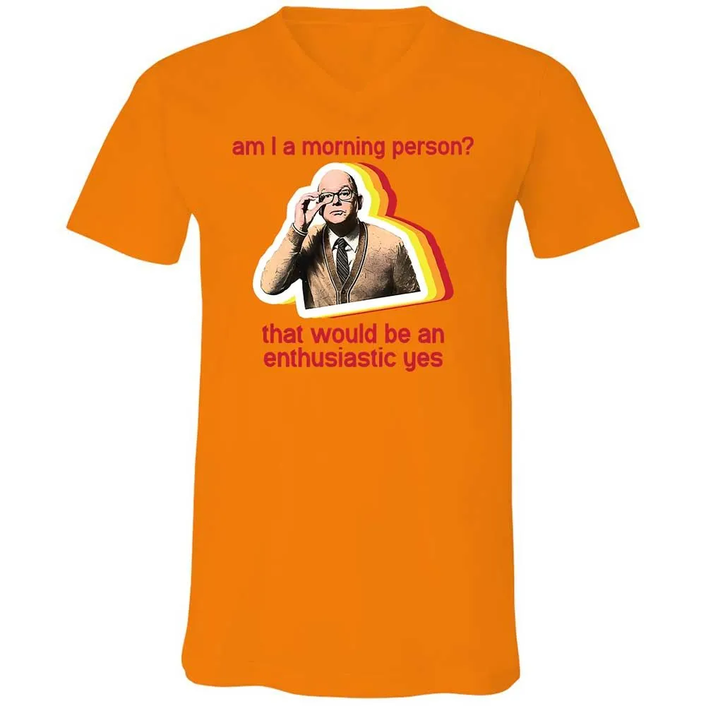Unisex V-Neck T-Shirt - RNNHSPC7 - Orange - 12