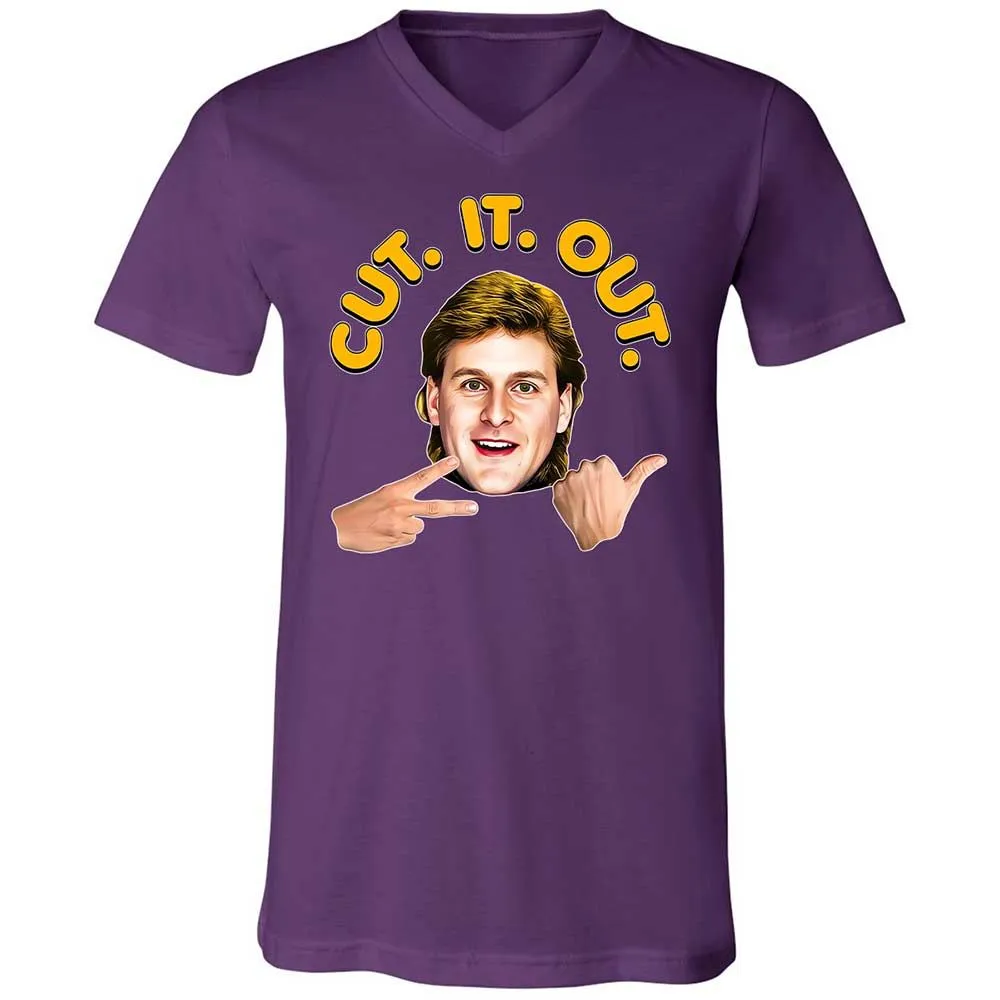 Unisex V-Neck T-Shirt - SGWBHS8H - Team Purple - 10