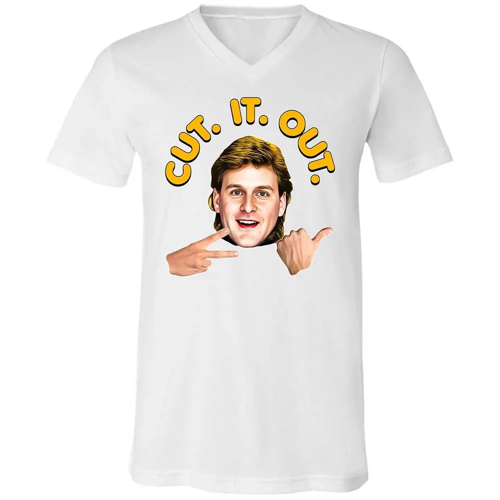Unisex V-Neck T-Shirt - SGWBHS8H - White - 16