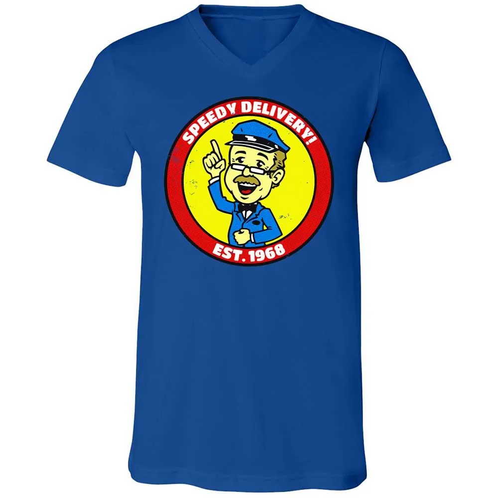 Unisex V-Neck T-Shirt - J7W1R6RQ - True Royal - 4