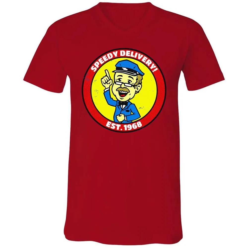 Unisex V-Neck T-Shirt - J7W1R6RQ - Red - 6