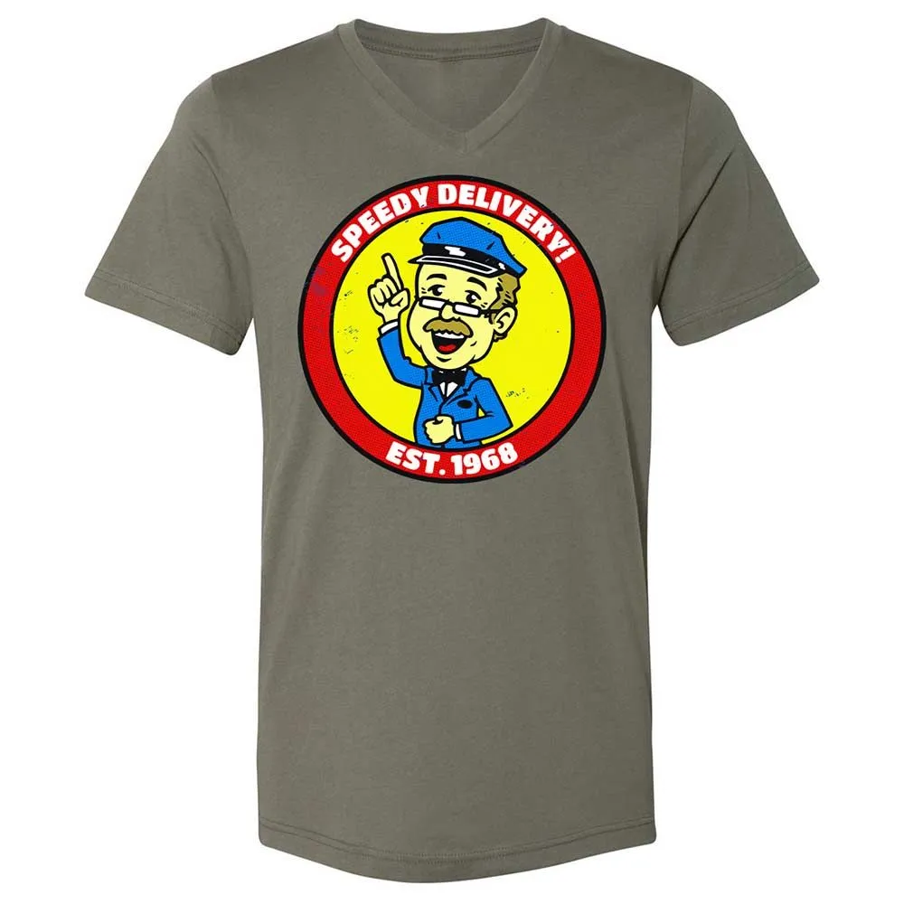 Unisex V-Neck T-Shirt - J7W1R6RQ - Military Green - 11