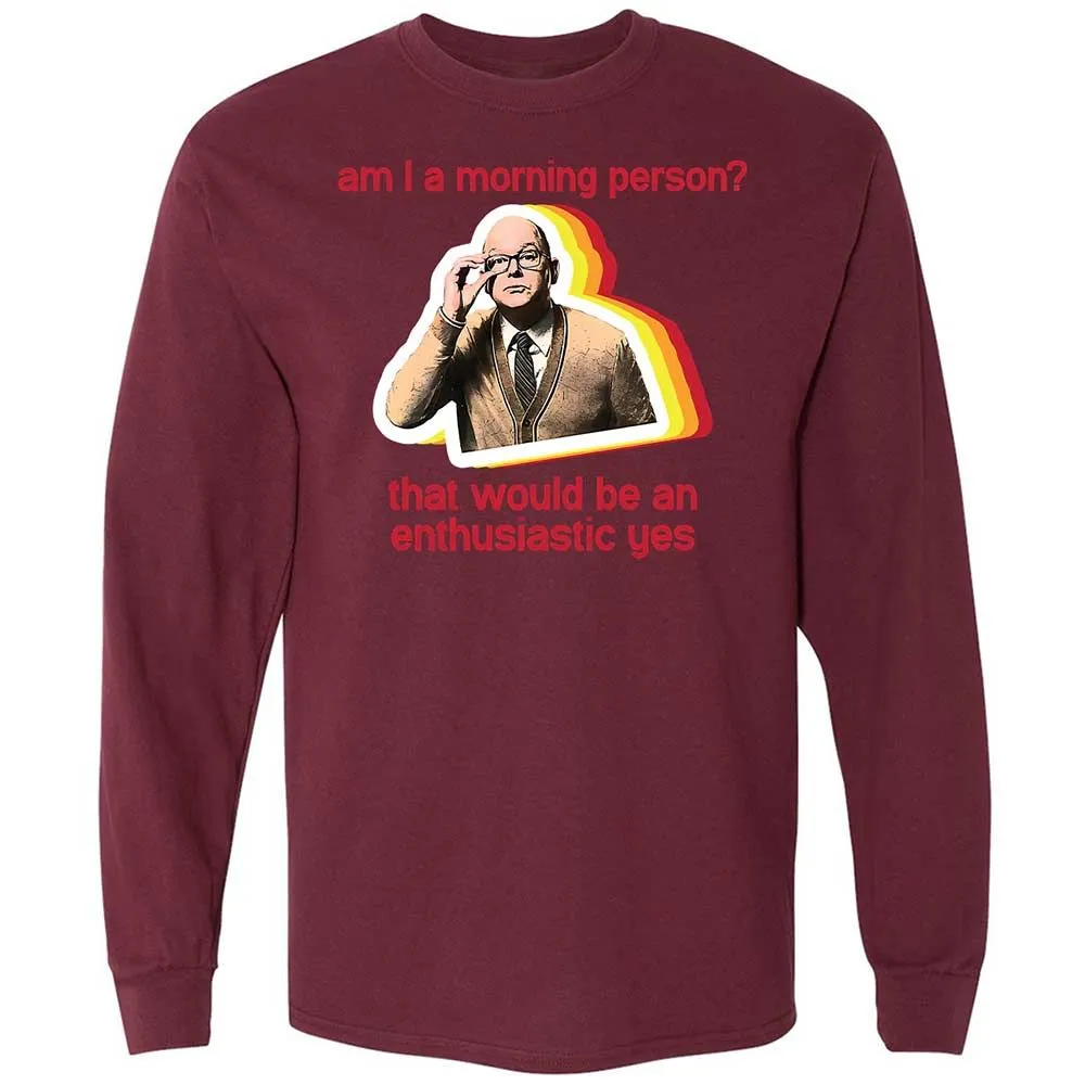 Long Sleeve T-Shirt - 5M8GVJWH - Maroon - 6