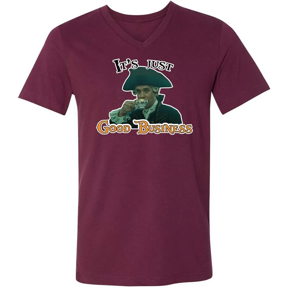 Unisex V-Neck T-Shirt - AFDBNQ8D - Maroon - 8