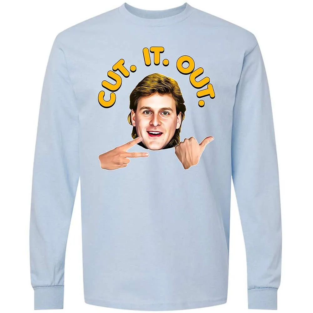 Long Sleeve T-Shirt - W8873ZR2 - Light Blue - 18