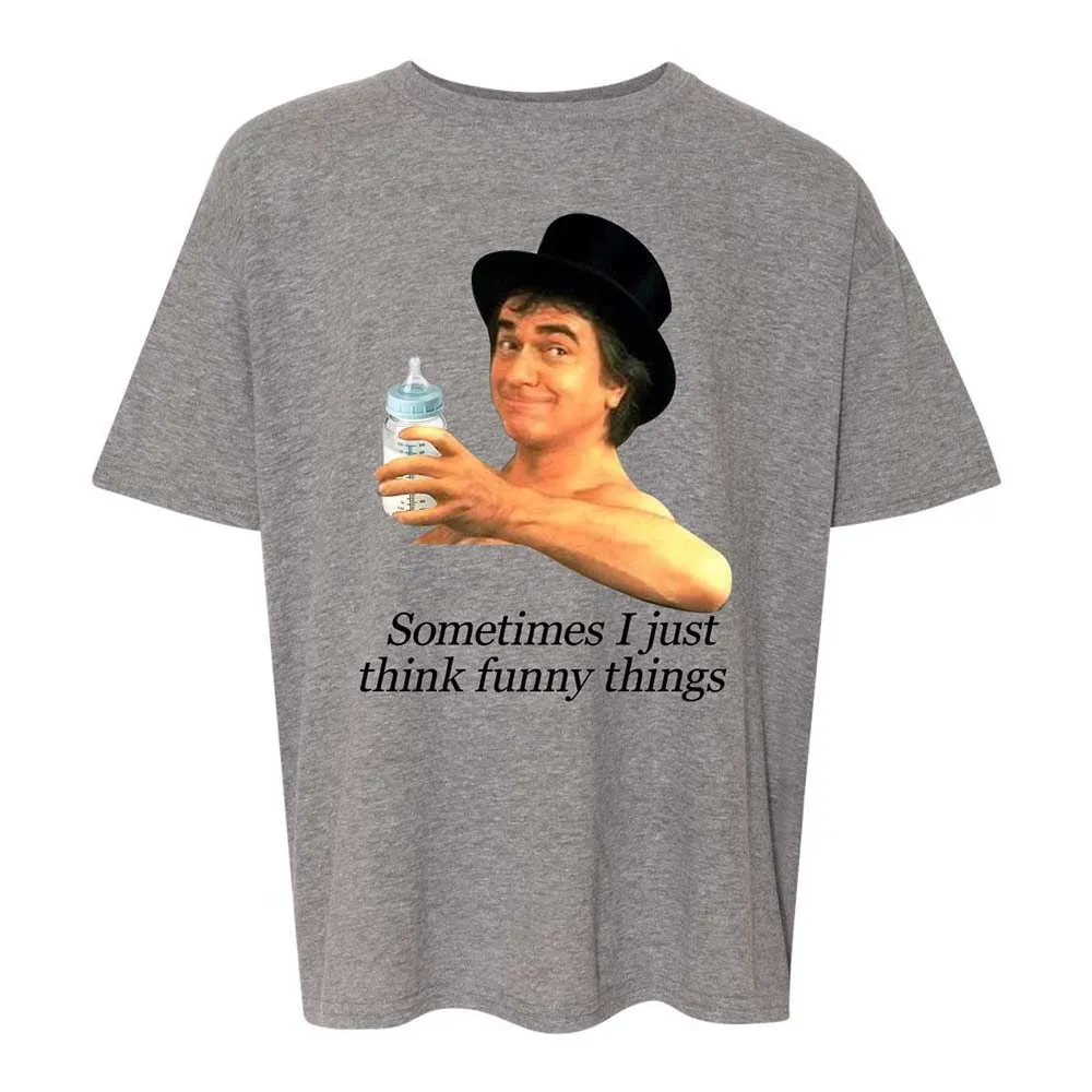 Sometimes I just think funny things - Graphite Heather - 18