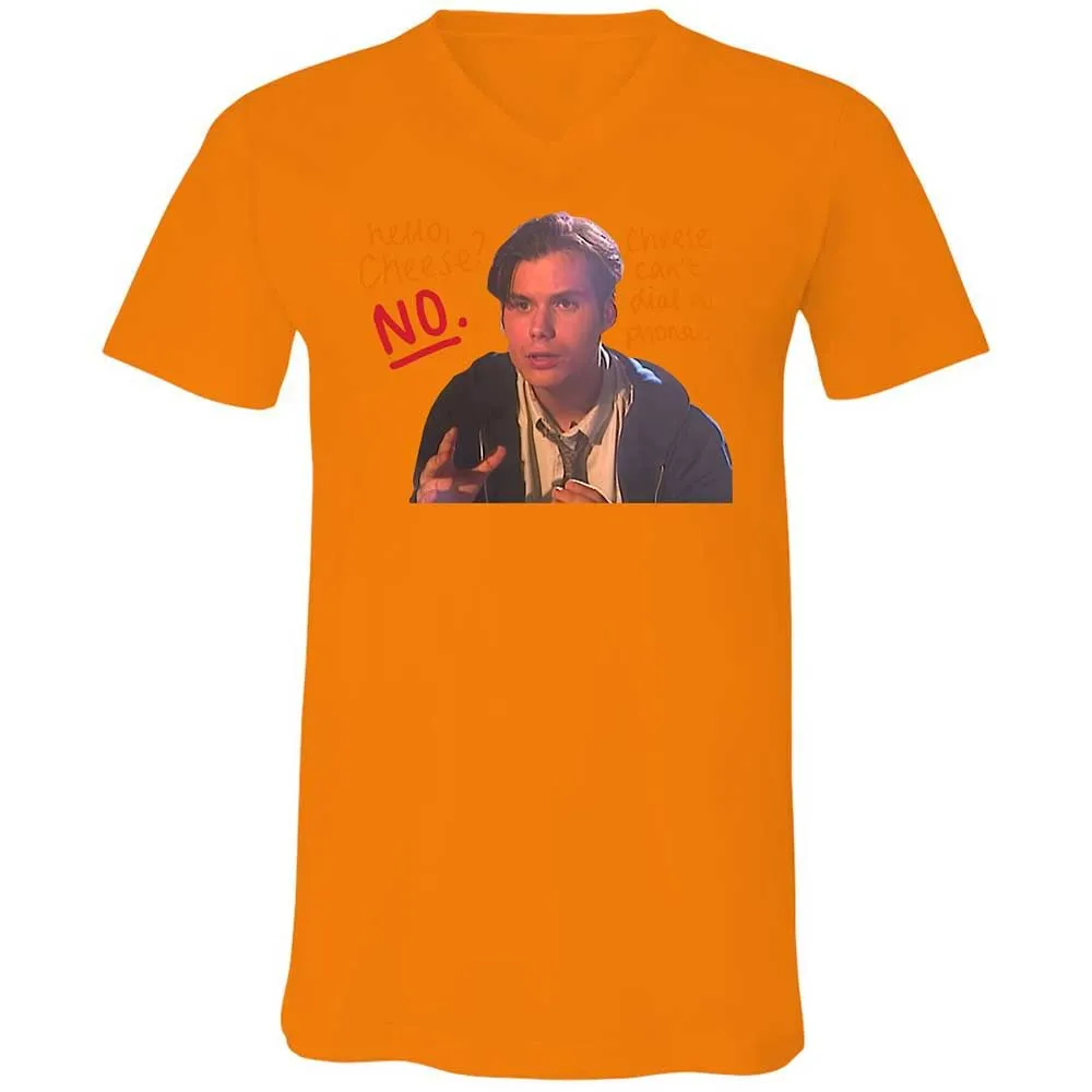 Unisex V-Neck T-Shirt - ZZ75A513 - Orange - 7