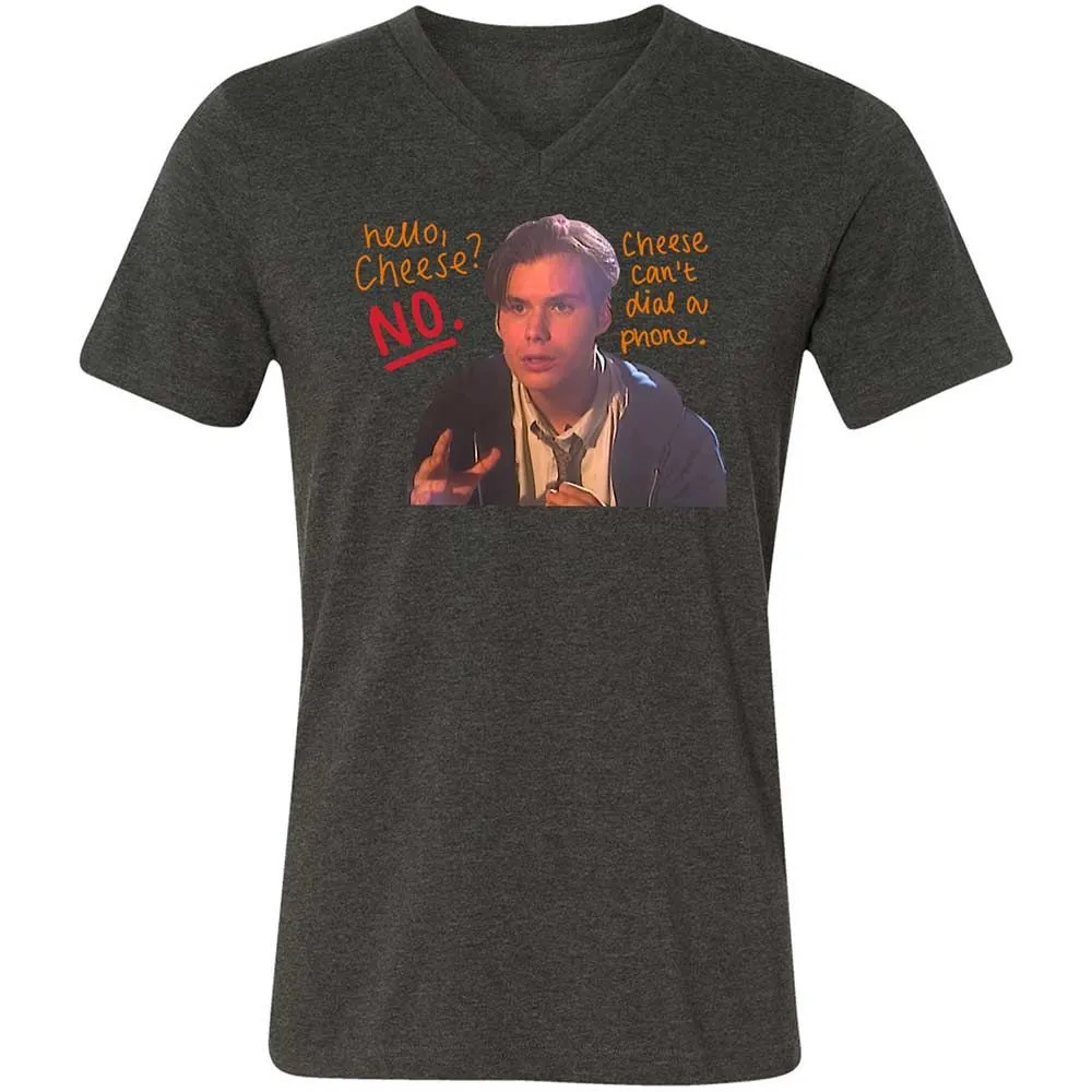 Unisex V-Neck T-Shirt - ZZ75A513 - Dark Grey Heather - 8