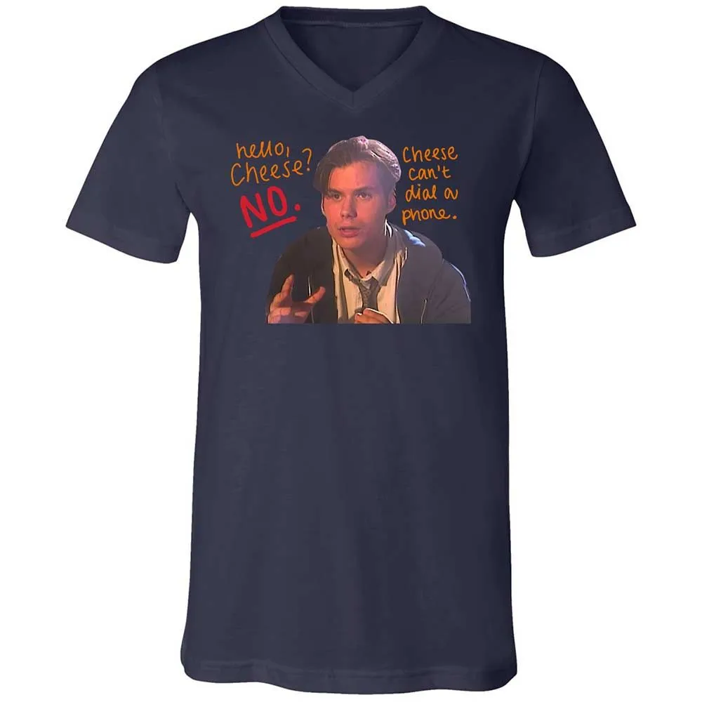 Unisex V-Neck T-Shirt - ZZ75A513 - Navy - 12