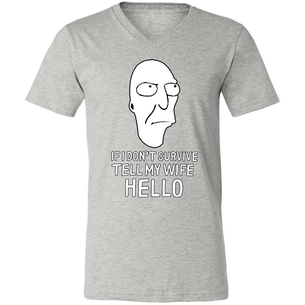 Unisex V-Neck T-Shirt - 25D3E6YT - Athletic Heather - 15