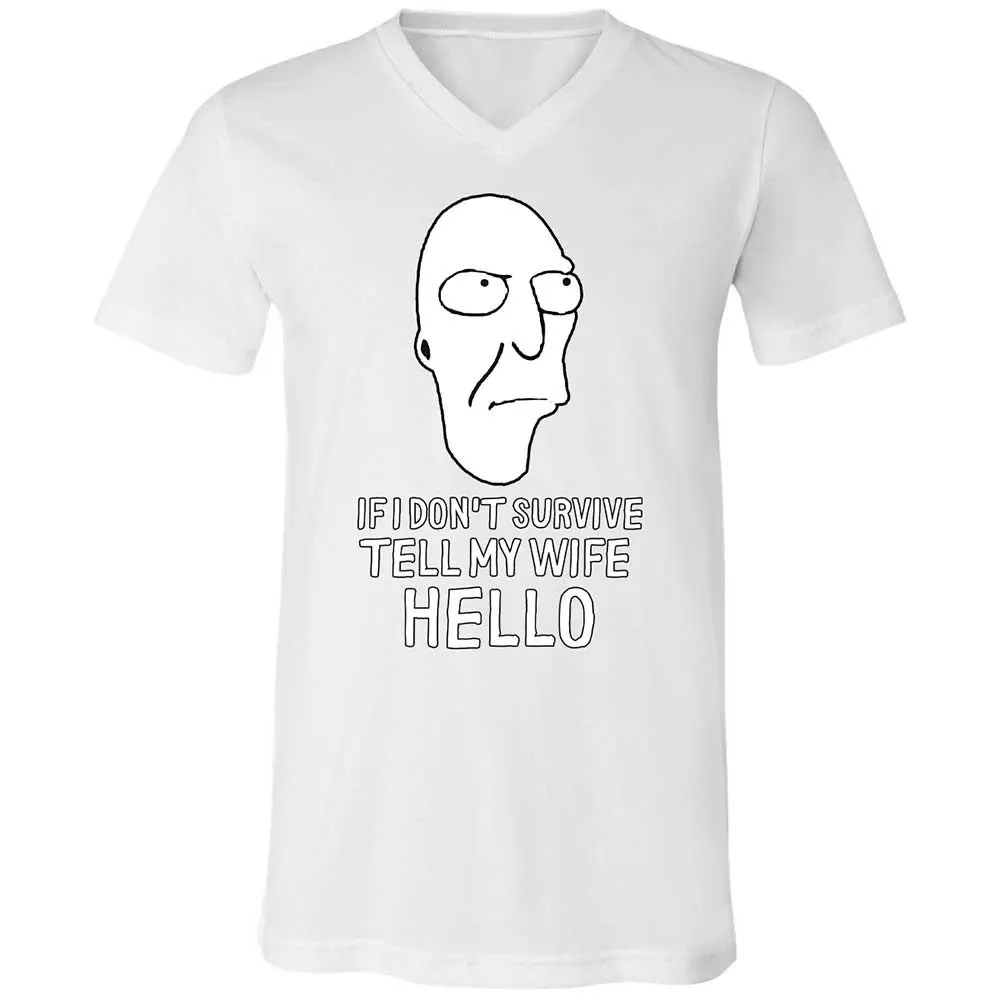 Unisex V-Neck T-Shirt - 25D3E6YT - White - 16