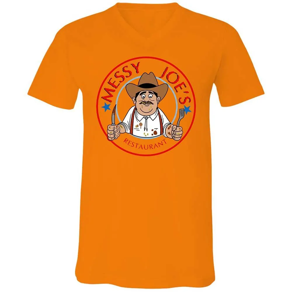 Unisex V-Neck T-Shirt - 5GE4NY99 - Orange - 7