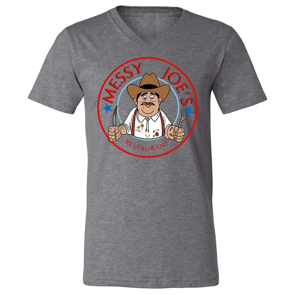 Unisex V-Neck T-Shirt - 5GE4NY99 - Deep Heather - 9